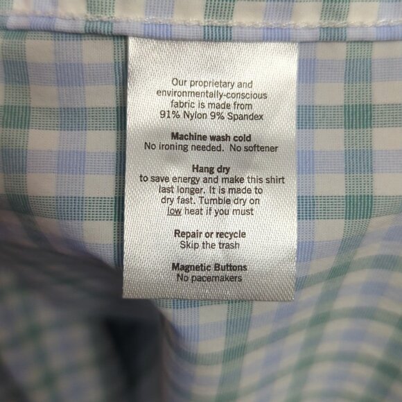 Poncho Shirt Men's XXL Multicolor Long Sleeve Button Up Magnetic Pockets - Picture 9 of 11